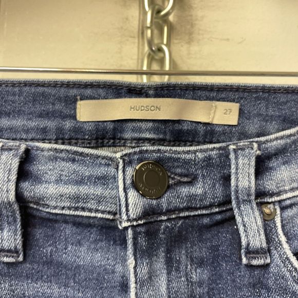 Hudson Barbara Skinny Ankle Jeans Women 27 High Rise‎ Stretch Blue Denim - Picture 4 of 11
